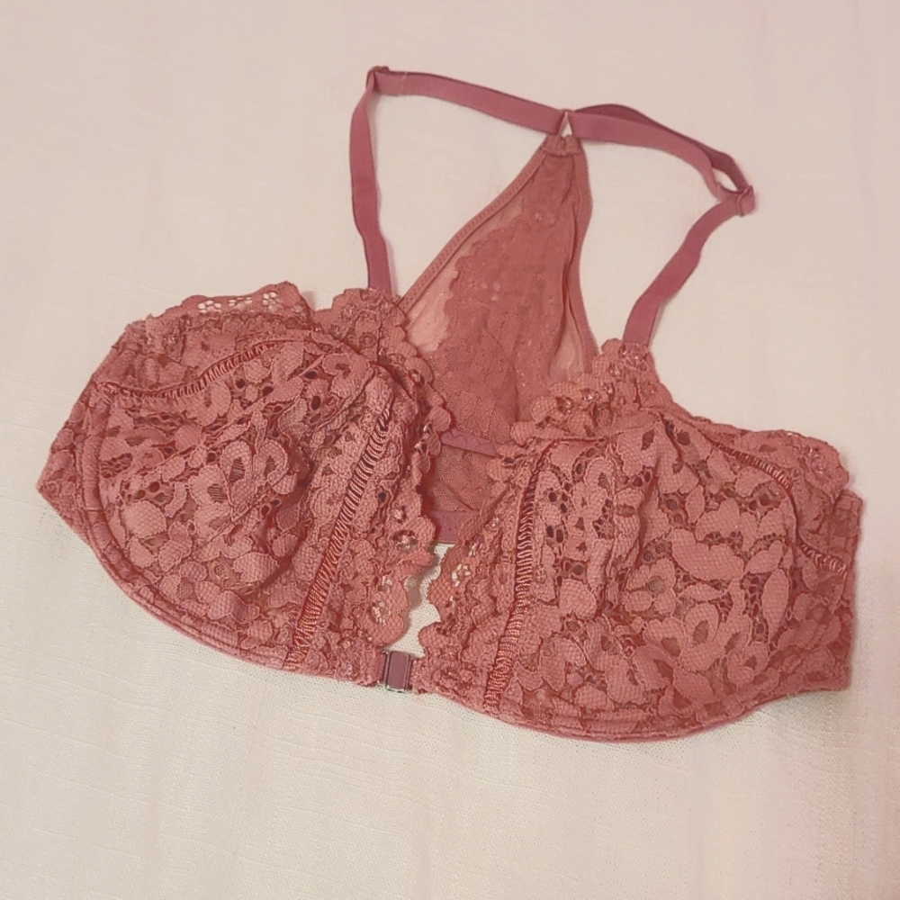 Victoria's Secret Pink Mauve Bralette | Size: 32DD | Front Clasp & Adjustable